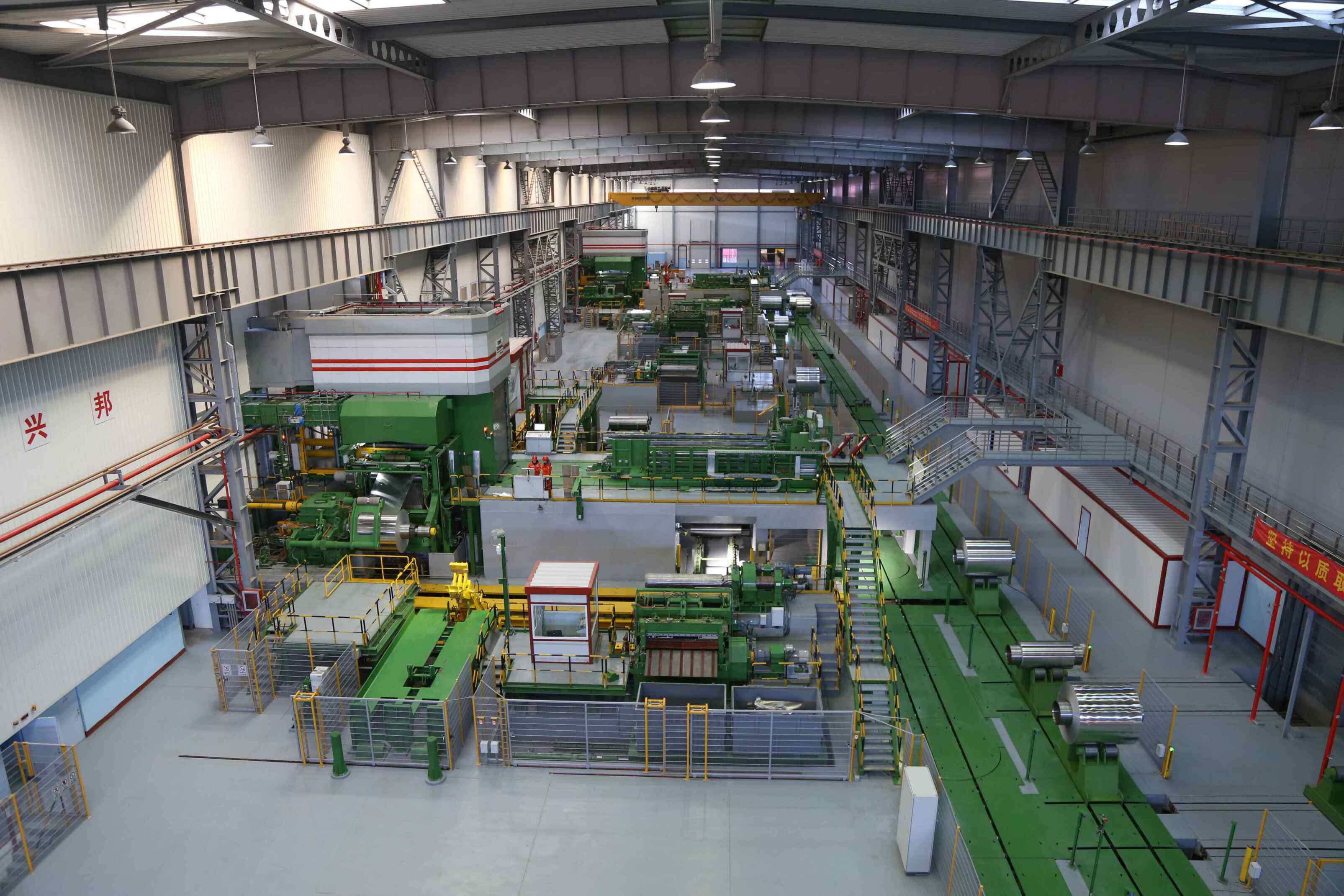 aluminum tension leveling rolling line